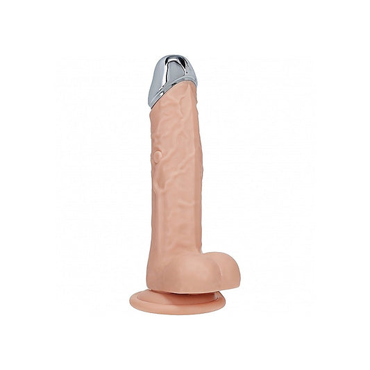 Shots REALROCK Metal Head 6 Inch Realistic Vibrating Dildo - Vibrating Dildos