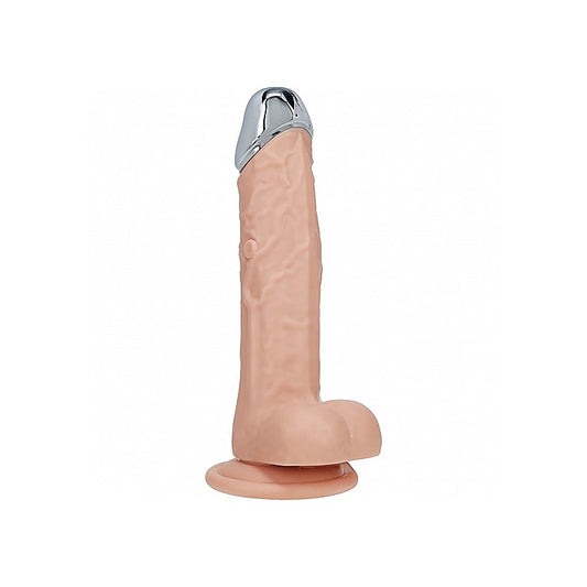 Shots REALROCK Metal Head 7 Inch Realistic Vibrating Dildo - Vibrating Dildos