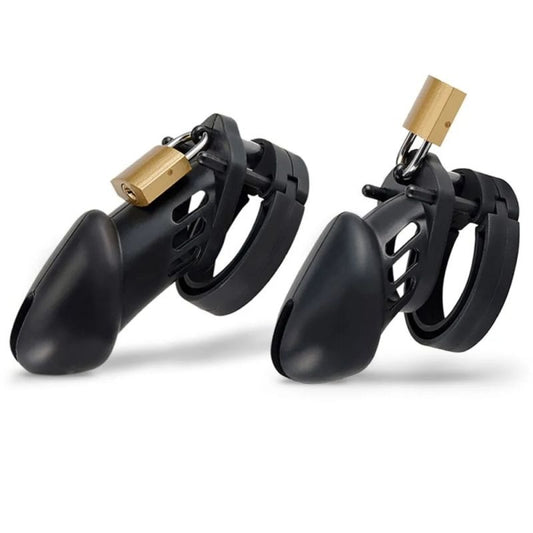 Denial Silicone Chastity 2 Cage Set by Brutus - Male Chastity