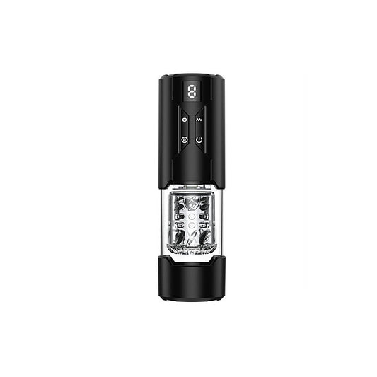 Doc Johnson Valerian LCD Thrusting and Rotating Masturbator - Masturbators and Strokers