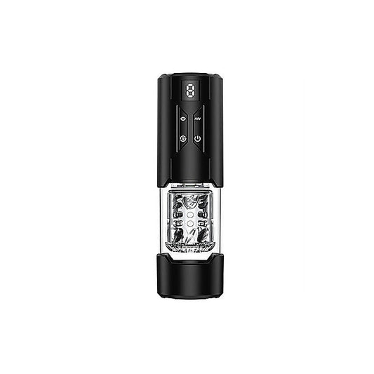 Doc Johnson Valerian LCD Thrusting and Rotating Masturbator - Masturbators and Strokers