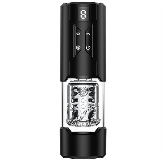 Valerian LCD Thrusting, Vibrating and Rotating Masturbator - Masturbators and Strokers