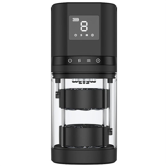 Maximus LCD Auto Thrusting and Vibrating Masturbator - Masturbators and Strokers
