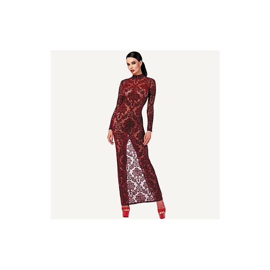 Noir Handmade Kink Royal Sexy Womens Gown Red - Kimono's and Gowns