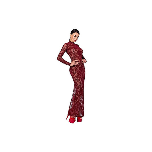 Noir Handmade Kink Royal Sexy Womens Gown Red - Kimono's and Gowns