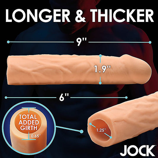 Curve Toys JOCK Extra Long 3 Inch Penis Extension Sleeve - Penis Sleeves and Extenders