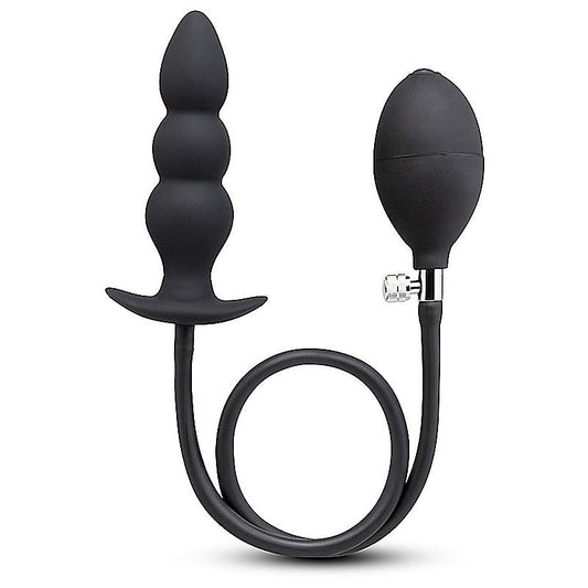 b-Vibe Beaded Silicone Inflatable Anal Plugs - Butt Plugs