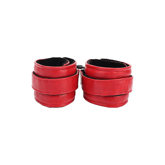 Adjustable Faux Leather Ankle Cuffs by Chisa - Cuffs And Restraints