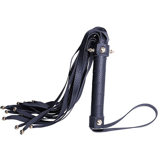 Faux Leather Spike Stud Flogger Whip by NANMA Corporation - Whips And Crops