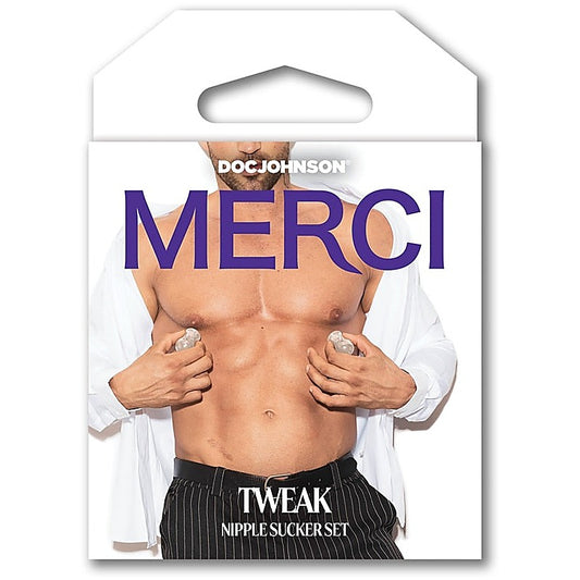 Kink Merci Tweak Nipple Sucker Set Clear - Breast and Nipple Toys