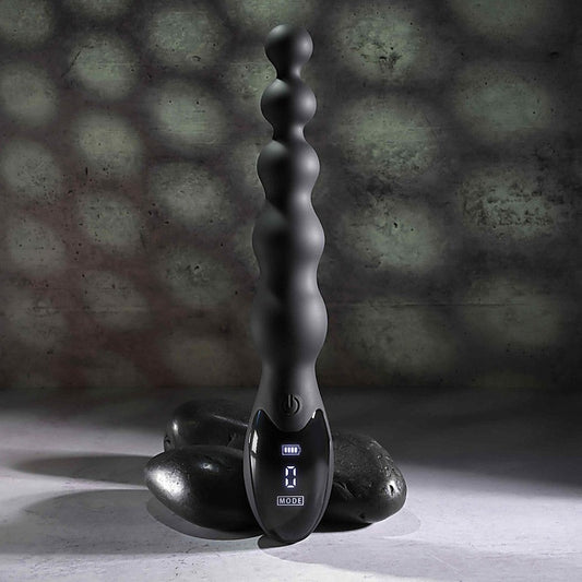 Zero Tolerance Backdoor Baton Vibrating Anal Bead Black - Anal Beads and Balls