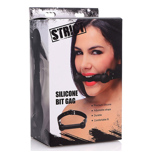 Silicone Bit Gag by XR Brands - Bondage Gags and Bits