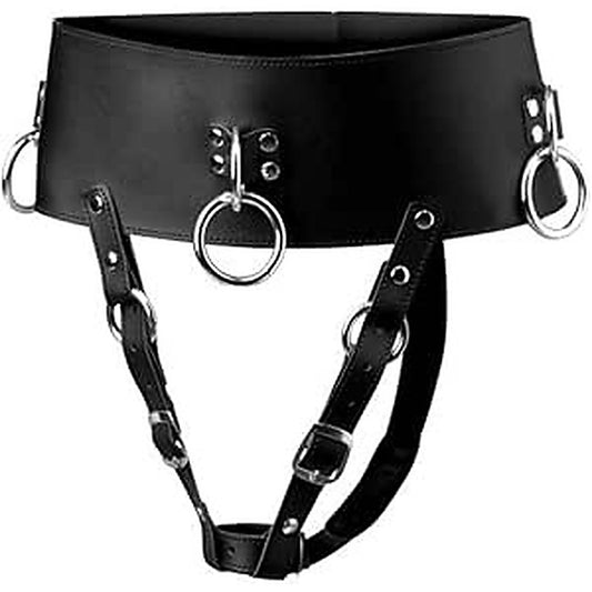 Strict Forced Orgasm Wand Holder Bondage Belt