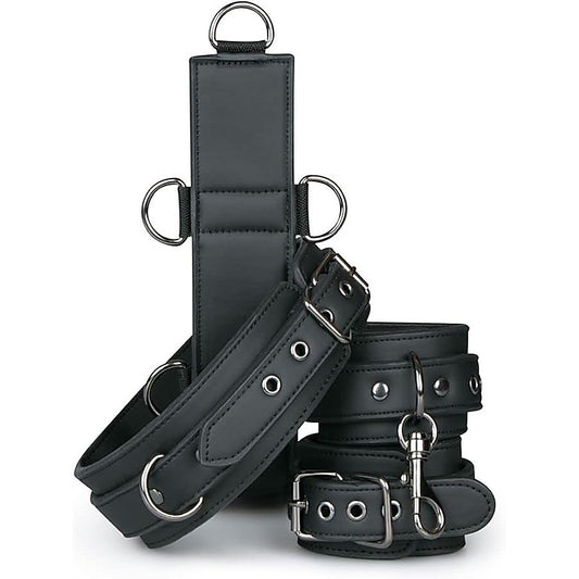 Premium BDSM Neck & Wrist Restraint by Easytoys - Cuffs And Restraints