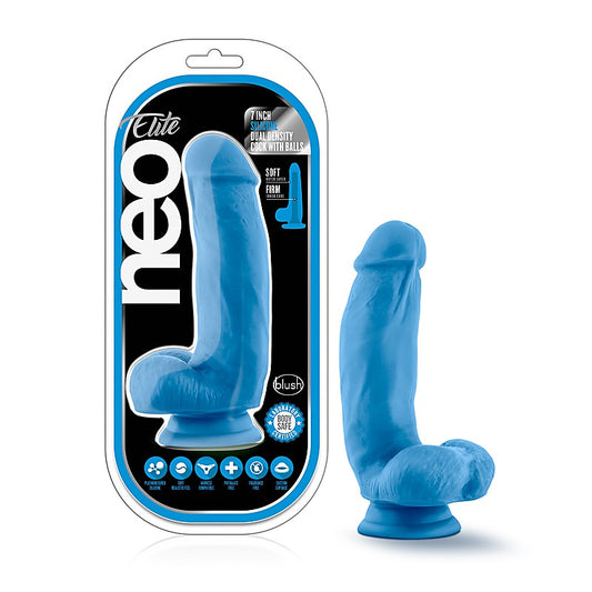 Neo Elite 7 Inch Silicone Dual Density Realistic Cock - Realistic Dildos
