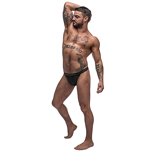 Male Power Grip and Rip Off Mens Thong Black