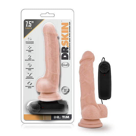 Dr Skin Dr Tim Vibrating Cock by Blush Novelties - Vibrating Dildos