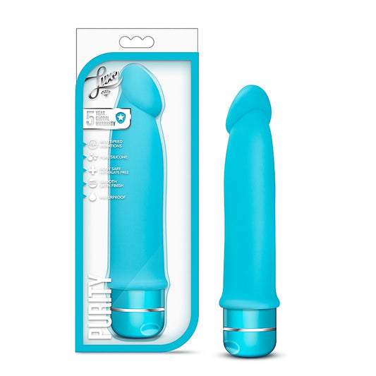 Luxe Purity Multi-Speed Vibrating Dildo - Vibrating Dildos