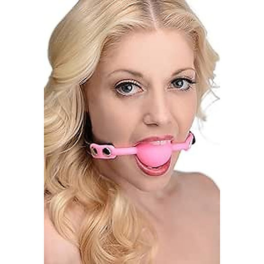 Frisky Glow Gag Glow in the Dark Silicone BDSM Ball Gag - Bondage Gags and Bits