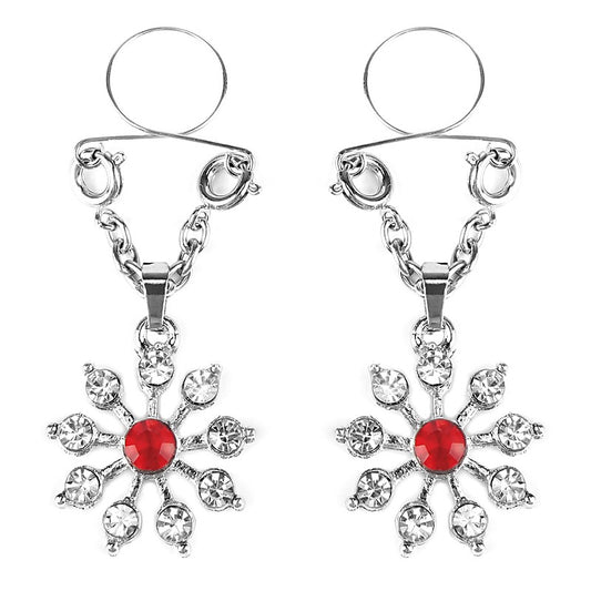 Ruby and Diamond Star Nipple Jewellery by Xgen Products - Breast and Nipple Toys