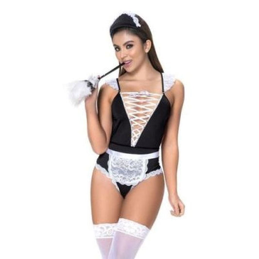 French Maid 3 Piece Sex Women Costume Set by Mapale - Fancy Dress Ups