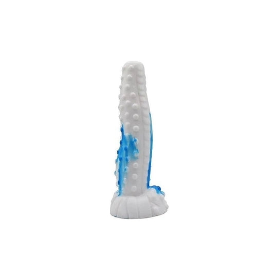 Faak Tiger Silicone Dildo Blue / White - Anal Dildos