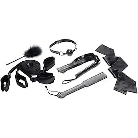 Strict Bed Restraint Bondage Kit Black - Bondage Kits
