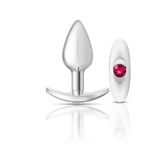 Cheeky Charms Silver Anchor Butt Plug With Jewel Kit - Butt Plugs