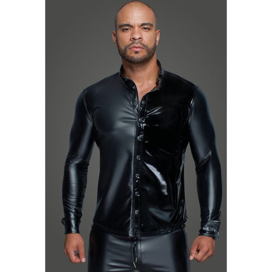 Powerwetlook PVC Long Sleeved Men's Shirt by Noir Handmade - His Fetish