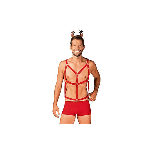 Obsessive Mr. Reindy 3 Piece Mens Costume Set - Fancy Dress Ups