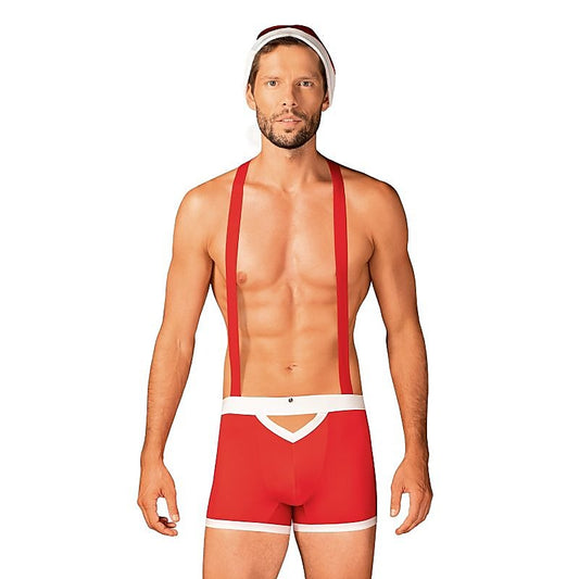 Obsessive Mr. Claus Mens Sexy Costume Set 3 Piece L / XL - Fancy Dress Ups