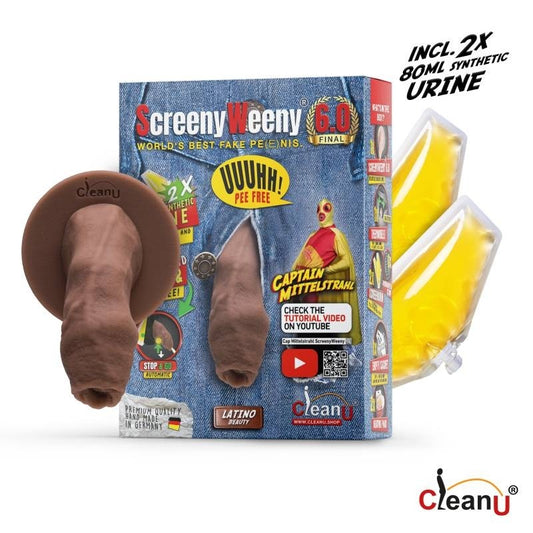 Screeny Weeny 6.0 Uncut Fake Penis by CleanU - Realistic Dildos