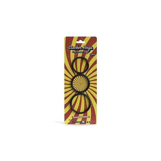 Demon Kat Stacker Stretchy Cock Rings Set 3 Piece