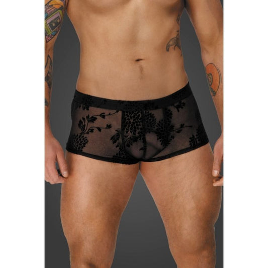 Flock Embroidery Short-Shorts by Noir Handmade - His Fetish