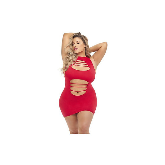 Pink Lipstick Cant Commit Women Clubwear Dress - Skirts And Club Wear
