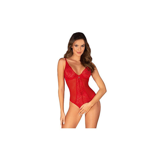 Chilisa Crotchless Teddy by Obsessive - Teddies and Bodysuits