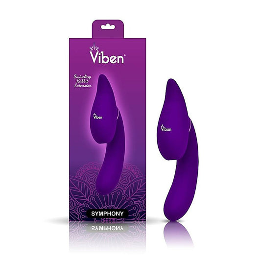 Symphony 21 Mode Swivel Suction Head Triple Motor Vibrator - Clit Ticklers and Pulsators