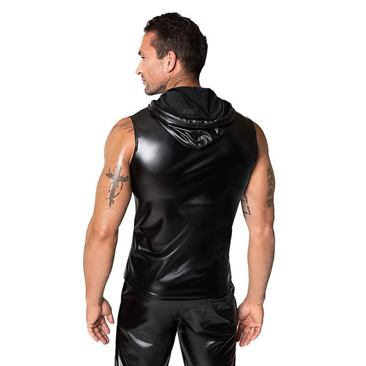 Frenzy Sleeveless Hoodie by Noir Handmade - His Fetish