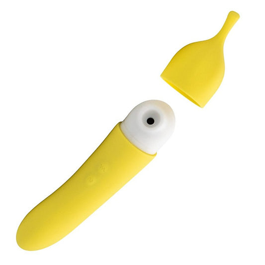 Banana Cream Air Pulse G Spot Vibrator by Natalies Toy Box - Clit Ticklers and Pulsators