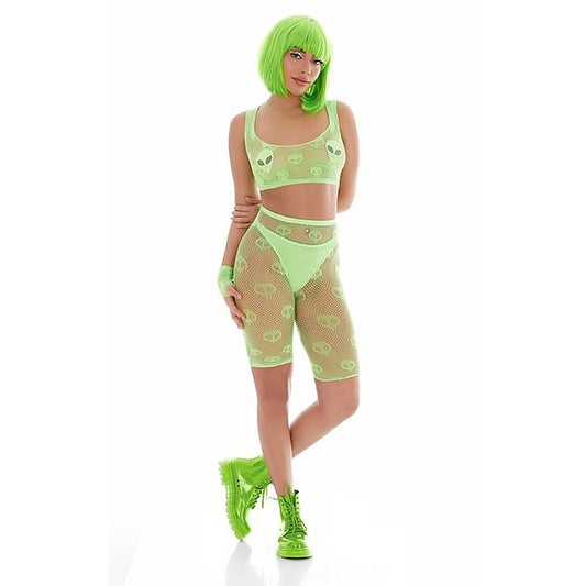 Out of This World Bodysuit Set with Alien Pasties - Teddies and Bodysuits