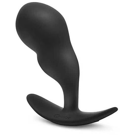 B-Vibe Remote Control Vibrating P-Spot Snug Plug Black