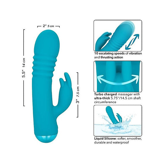 Thicc Chubby Thrusting Tickler Rabbit by California Exotics - Rabbit Vibrators
