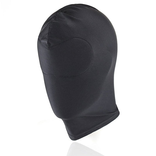 BDStyle BDSM Play Spandex Hood With Padded Blindfold Large Black