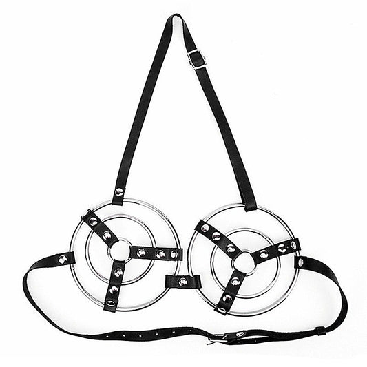 BDStyle Female Fetish Metal Ring Bra - Her Fetish