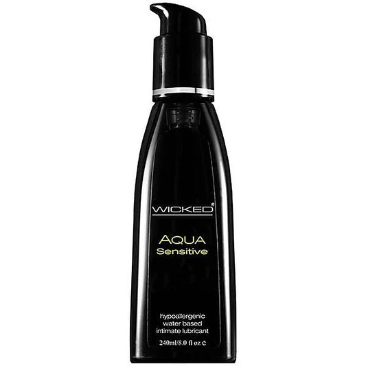 Wicked Aqua Sensitive Water Based Lubricant 240ml - Water Based Lubes