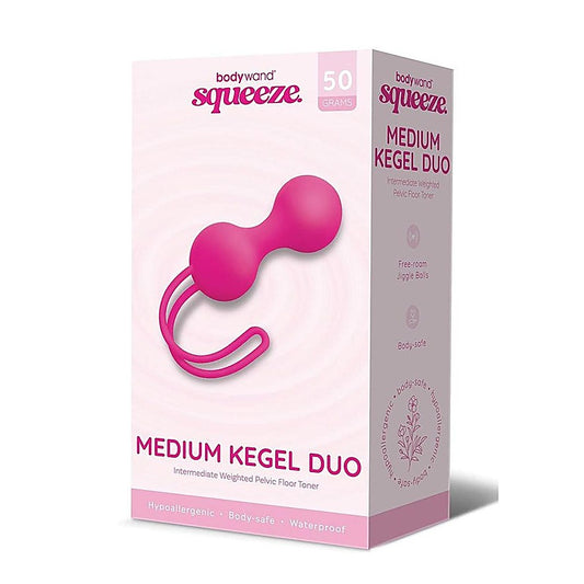 Bodywand Squeeze Medium Kegel Duo Balls Pink - Love Eggs and Kegel Exercisers