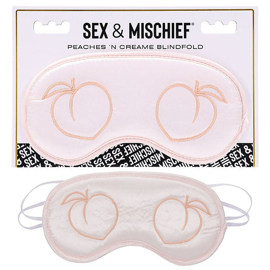 Sportsheets Sex & Mischief Peaches n CreaMe Bondage Blindfold - Masks And Blindfolds