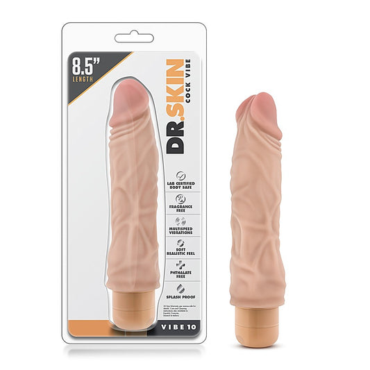 Dr. Skin Cock Vibe 10 by Blush Novelties - Vibrating Dildos