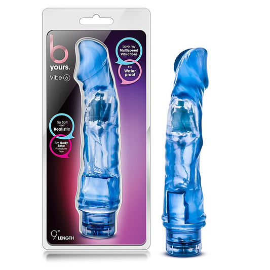 B Yours Vibe 6 Realistic Dildo Vibrator by Blush Novelties - Vibrating Dildos