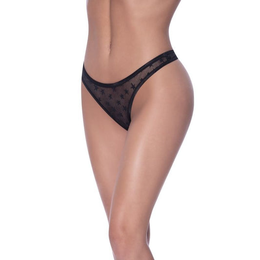 High Waist Micro Star Thong Panties by Magic Silk - G-Strings, Panties and Shorts